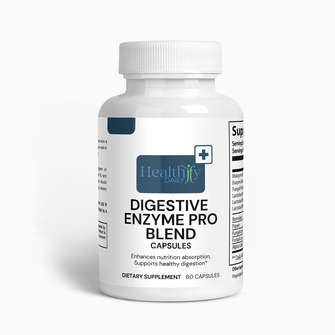 Bottle of Digestive Enzyme Pro Blend capsules by Healthify Image