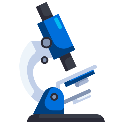A blue microscope