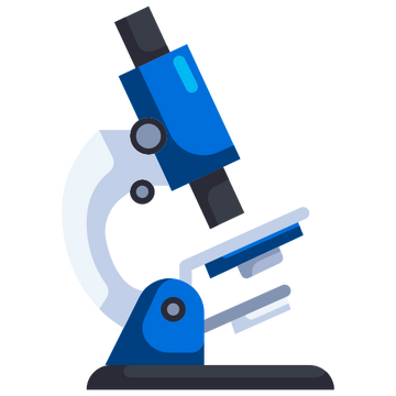 A blue microscope