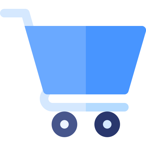 Blue shopping cart icon