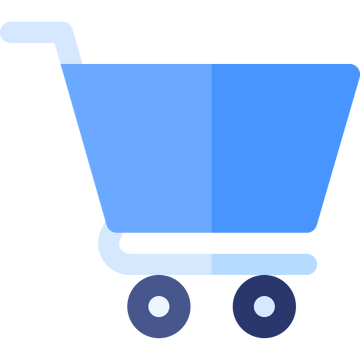 Blue shopping cart icon